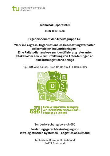 Technical Report 0903 Sonderforschungsbereich 696 ... - SFB 696