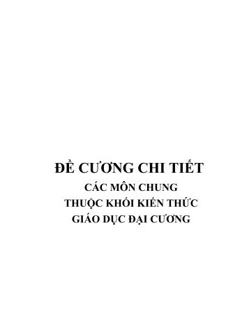 Äá» cÆ°Æ¡ng chi tiáº¿t chÆ°Æ¡ng trÃ¬nh ÄÃ o táº¡o Y Äa Khoa TrÆ°á»ng Äáº¡i Há»c ...