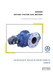 Aerzen Rotary Piston Gas Meters