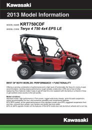 2013 KX65 Model Information - Kawasaki New Zealand