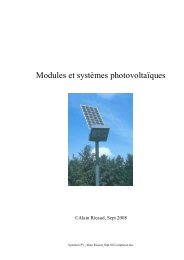 Modules et systèmes photovoltaïques - Cythelia