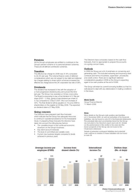 Full-year - Chime Communications PLC