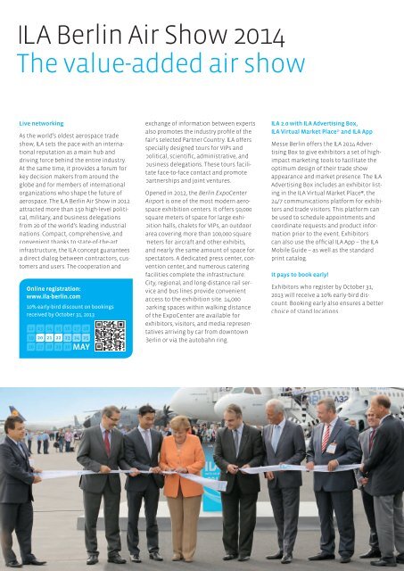 ILA Berlin Air Show â Brochure - ILA Berlin Air Show 2014