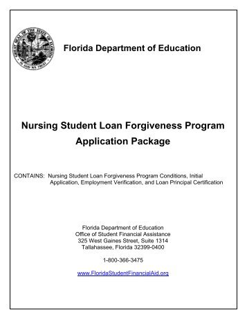 Nursing Student Loan Forgiveness Program ... - OSFA Home