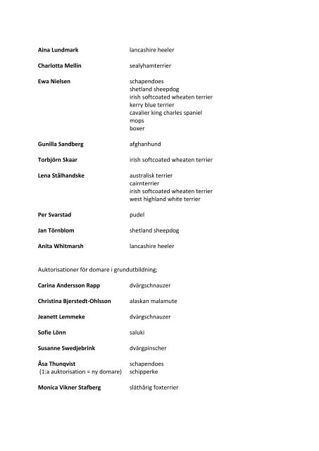 DomarkommittÃ©n protokoll 4-2012 - Svenska Kennelklubben