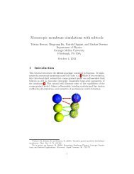 Mesoscopic membrane simulations with mbtools - ESPResSo