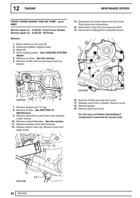 Range Rover Workshop Manual - Eng - Landiesrus