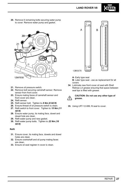 Range Rover Workshop Manual - Eng - Landiesrus