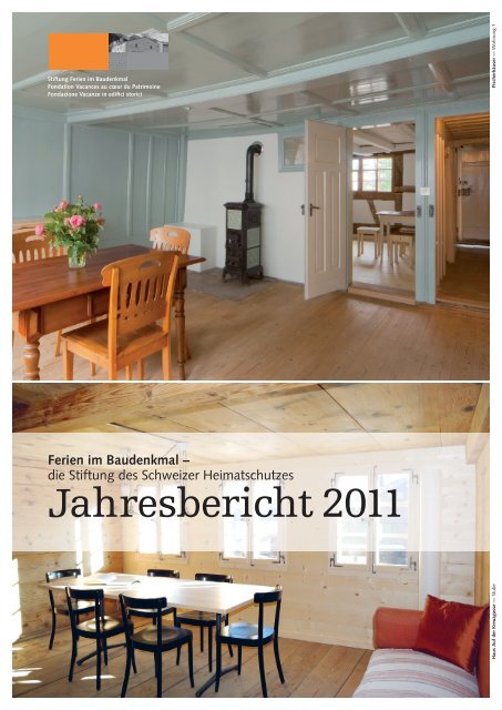 Jahresbericht 2011 (PDF) - Ferien im Baudenkmal