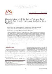 Characterization of Sol-Gel Derived Antimony-doped Tin Oxide Thin ...