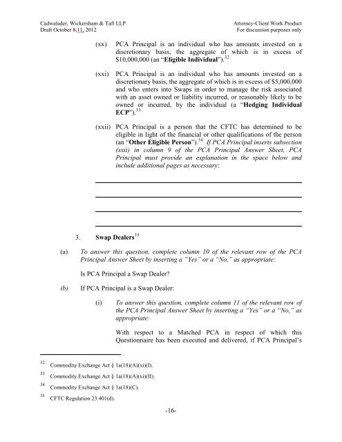 ISDA August 2012 DF Protocol Questionnaire