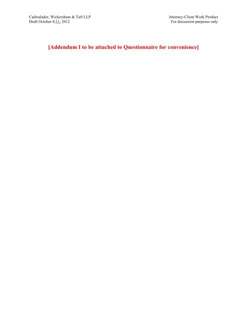 ISDA August 2012 DF Protocol Questionnaire