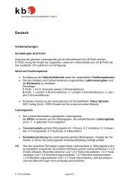 Lehrplan Deutsch E- und B-Profil - KaufmÃ¤nnische Berufsschule ...