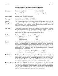 Introduction to Organic Synthesis: Design