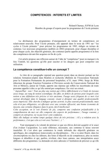Texte intÃ©gral - IREM de Grenoble