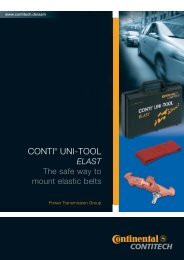 CONTI® UNI-TOOL ELAST (en) - Power Transmission ... - JURPROM