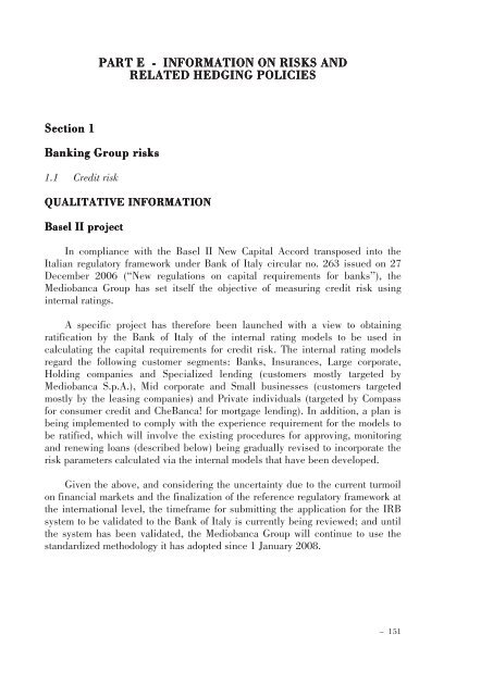 Annual Accounts and Report as at 30 June 2011 Draft - Mediobanca