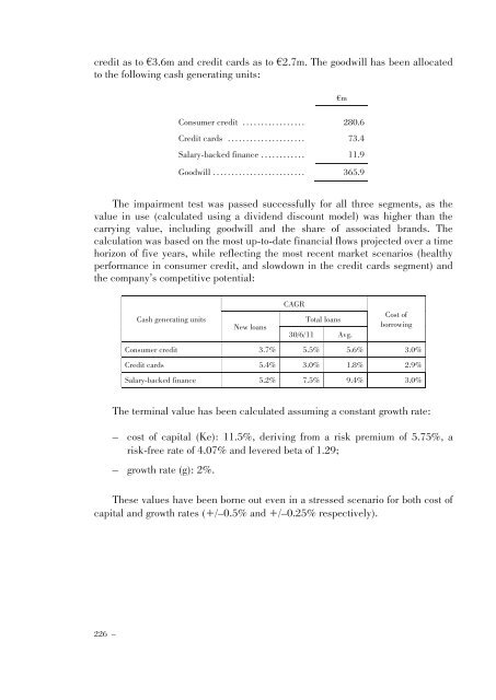 Annual Accounts and Report as at 30 June 2011 Draft - Mediobanca