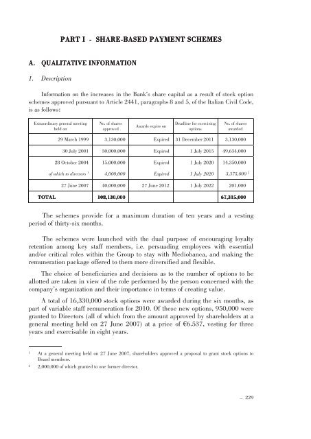 Annual Accounts and Report as at 30 June 2011 Draft - Mediobanca