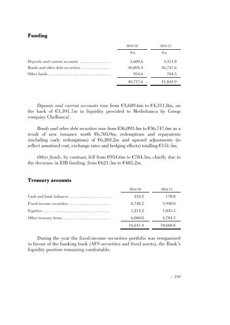 Annual Accounts and Report as at 30 June 2011 Draft - Mediobanca