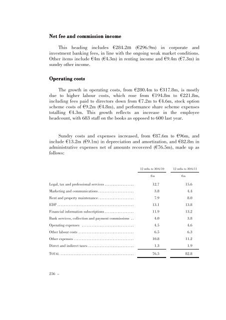 Annual Accounts and Report as at 30 June 2011 Draft - Mediobanca