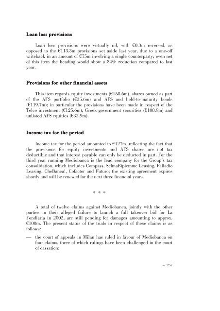 Annual Accounts and Report as at 30 June 2011 Draft - Mediobanca