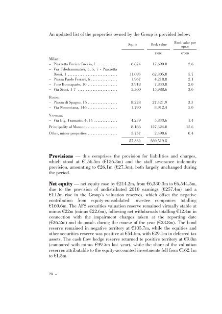 Annual Accounts and Report as at 30 June 2011 Draft - Mediobanca