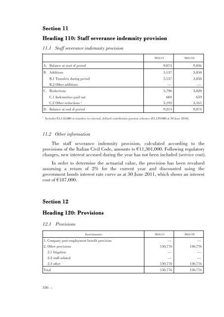 Annual Accounts and Report as at 30 June 2011 Draft - Mediobanca