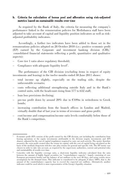 Annual Accounts and Report as at 30 June 2011 Draft - Mediobanca