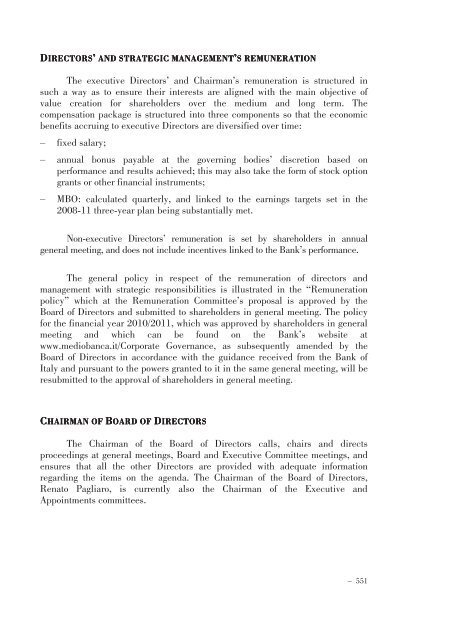 Annual Accounts and Report as at 30 June 2011 Draft - Mediobanca