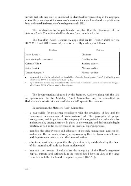 Annual Accounts and Report as at 30 June 2011 Draft - Mediobanca