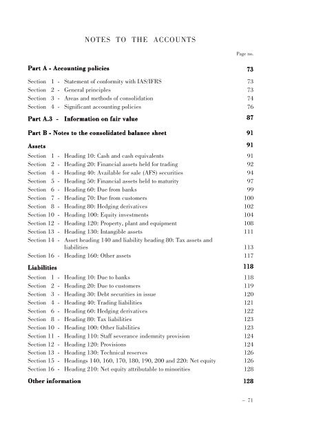 Annual Accounts and Report as at 30 June 2011 Draft - Mediobanca