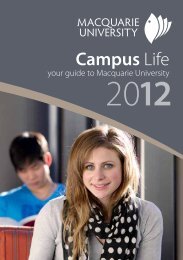 Campus Life 12 - Handbook - Macquarie University Handbooks