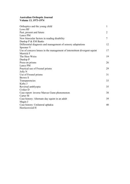 British Orthoptic Journal - Computing Services