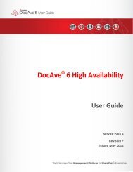 DocAve 6 Service Pack 3 High Availability User Guide - AvePoint