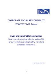 Corporate Social Responsibility Strategy - Swan Housing Association