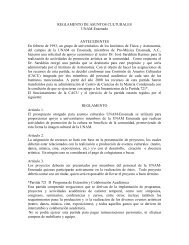 Reglamento de la CACU - CNyN - UNAM