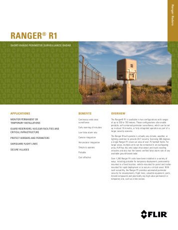 Ranger R1 - LTR 05152012.indd - FLIR.com - FLIR Systems