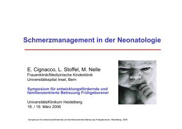 Schmerzmanagement in der Neonatologie