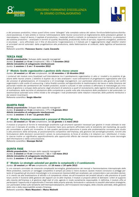 Master in Economia e Gestione della Piccola e Media ... - Isfor 2000