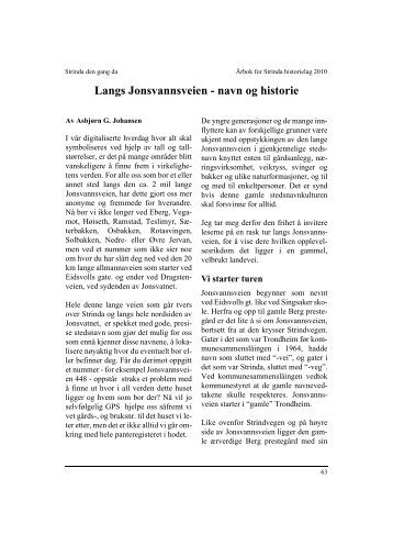 Langs Jonsvannsveien - navn og historie side 63 - Strinda historielag