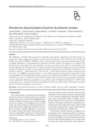 Piezoelectric characterization of lead-free ferroelectric ceramics