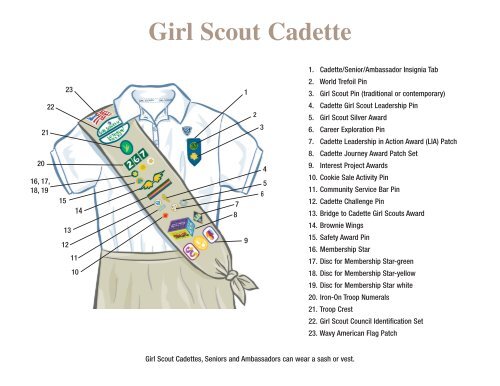 Cadette/Senio/Ambassador Insignia