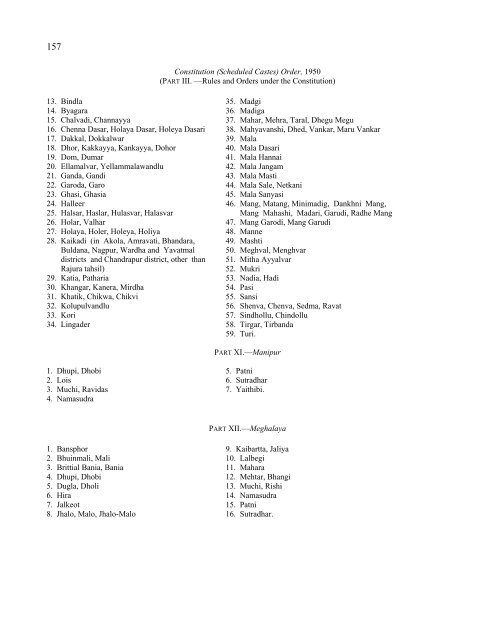 the constitution (scheduled castes) - Ministry of Law and Justice