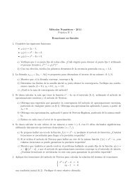 MÃ©todos NumÃ©ricos - 2011 PrÃ¡ctica N 1 Ecuaciones no-lineales 1 ...