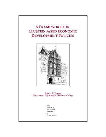 a framework for cluster-based economic development policies