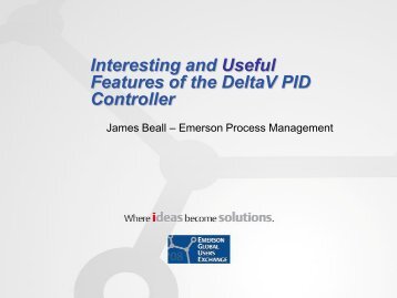 Interesting and Useful Features of the DeltaV PID Controller