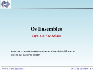 Os Ensembles - IFSC