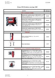 Firmas PIUSI iekÄrtu cenu lapa 2009 - MC Rolls
