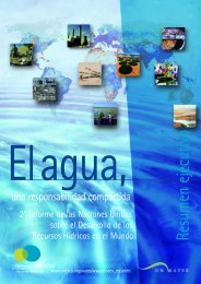 El agua, una responsabilidad compartida - CINU